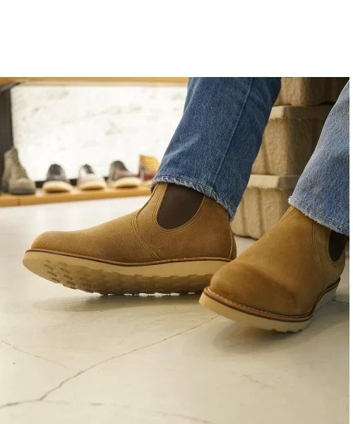 Ботинки классические челси Red Wing 3192 Hawthorne из грубой кожи бежевые