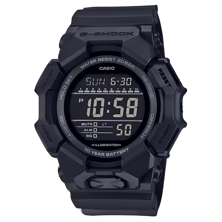 

CASIO Часы Quartz Movement Resin Strap Watch Men's Watch Black Dial, Black Dial