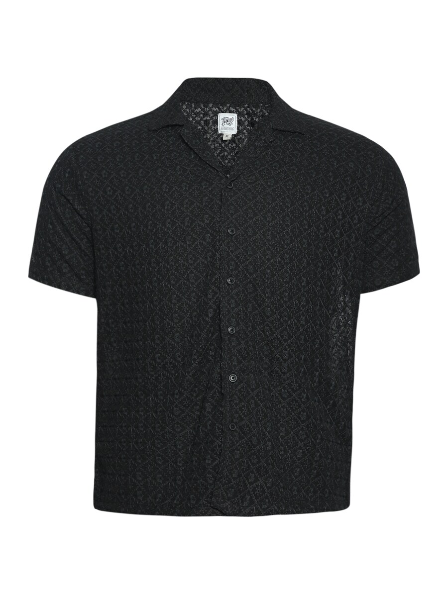 

Рубашка на пуговицах классического кроя Campus Sutra Milan, черный