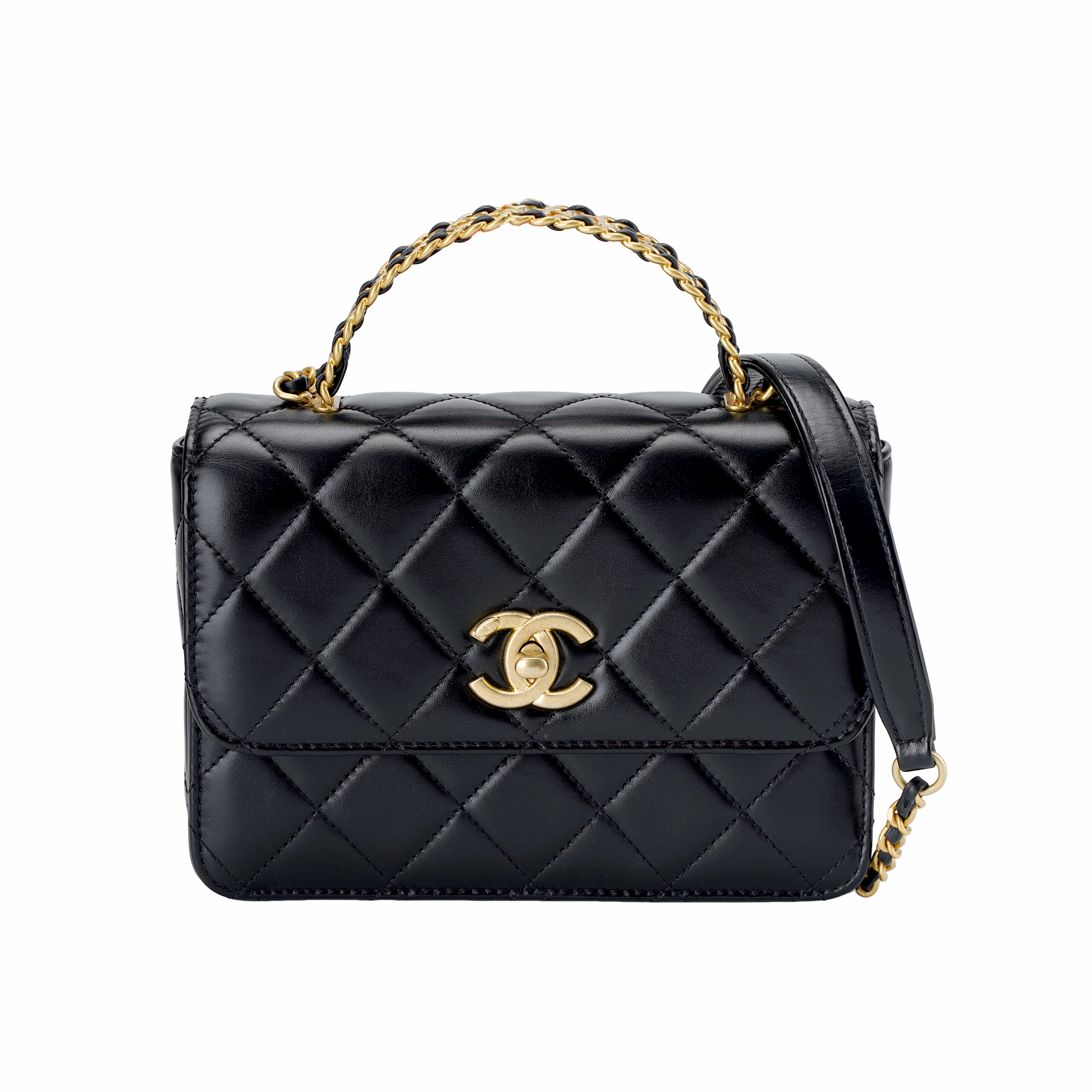 

CHANEL Сумка-цепочка из овчины, сумка-конверт, сумка-мессенджер, сумка через плечо, мини-сумка для женщин, черная