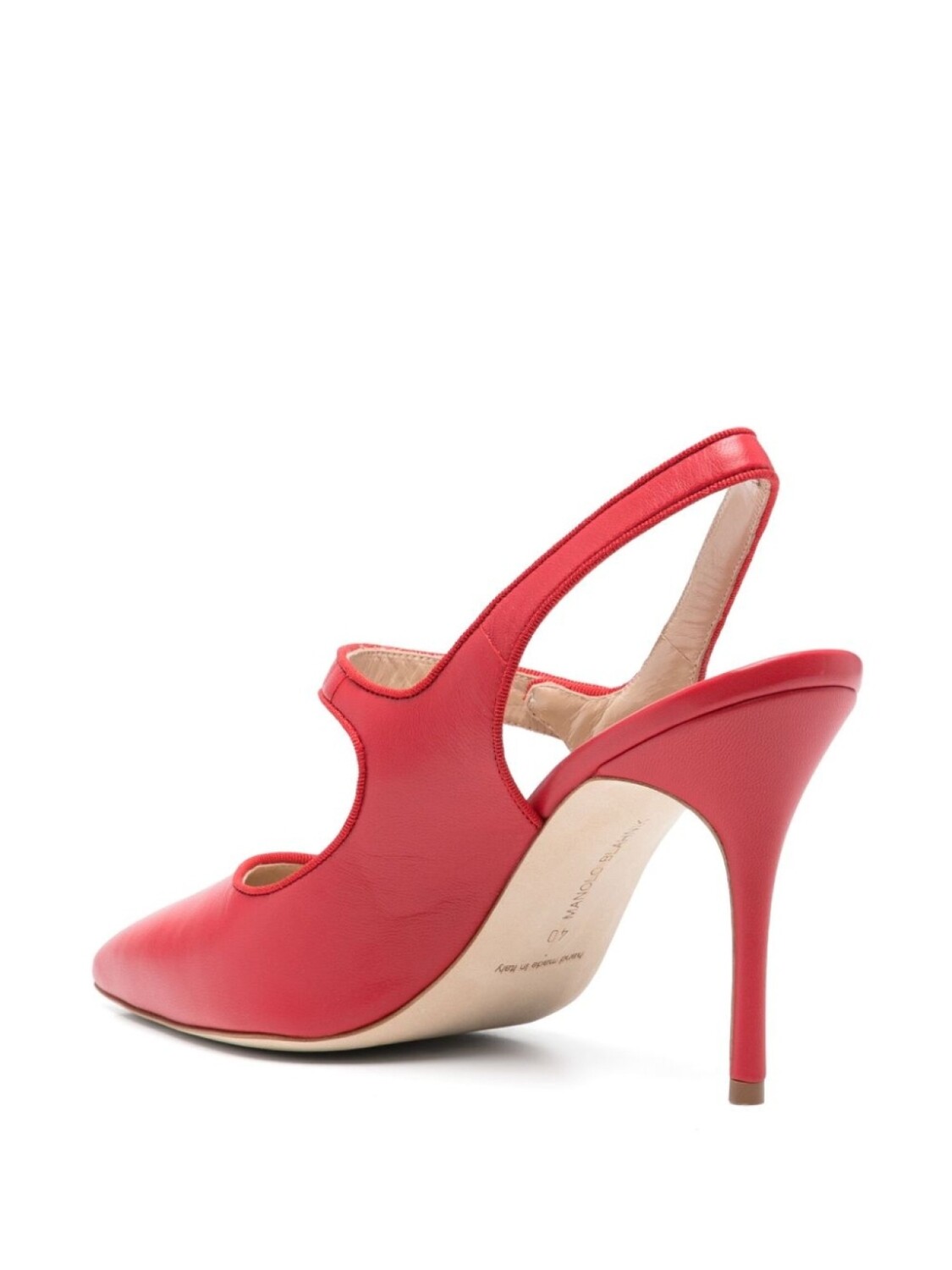 90-мм туфли Campari Manolo Blahnik, красный — фото 2