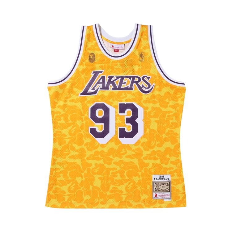 

Джерси BAPE x Mitchell & Ness Los Angeles Lakers 'Yellow', желтый