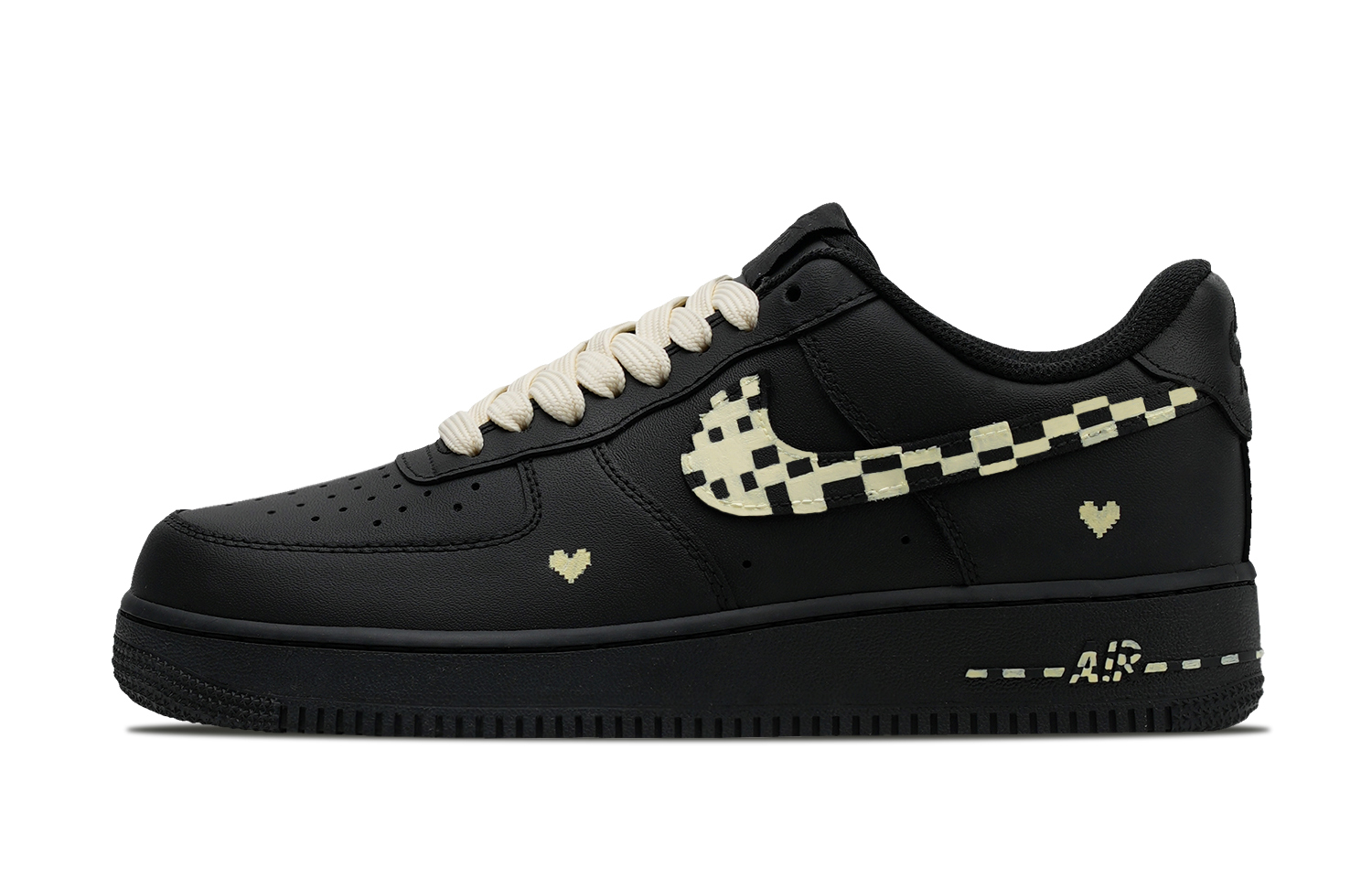 

Nike Air Force 1 Synthetic Leather Thermal Low top Skateboard Shoes Unisex Black