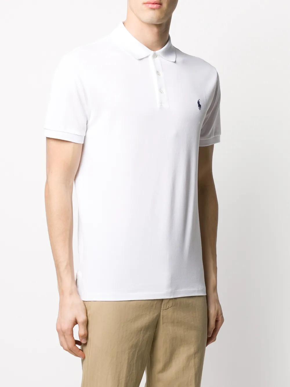 Рубашка-поло из ткани пике POLO RALPH LAUREN, белый — фото 3