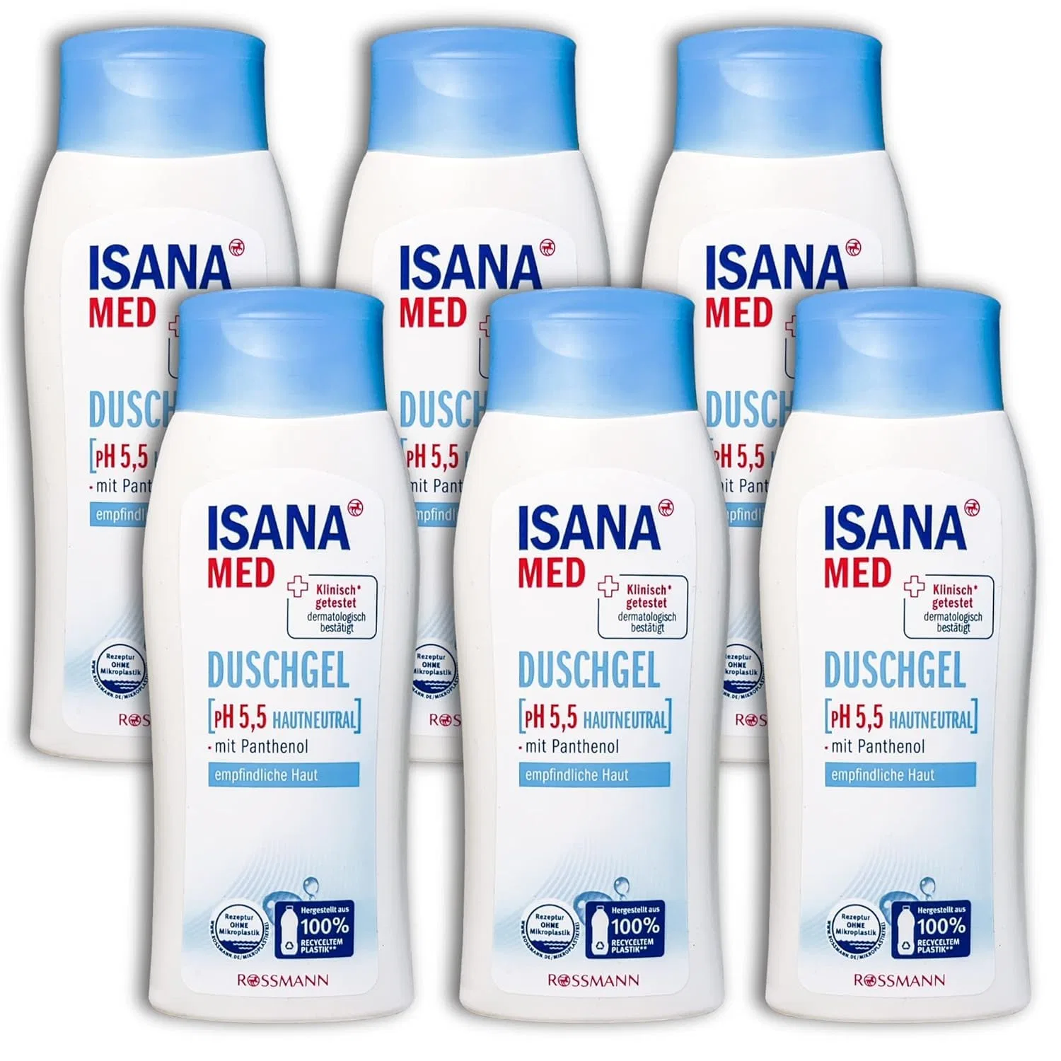 Гель для душа «Med PH5 Skin Neutral» от Isana, 6 x 250 мл Topdeal