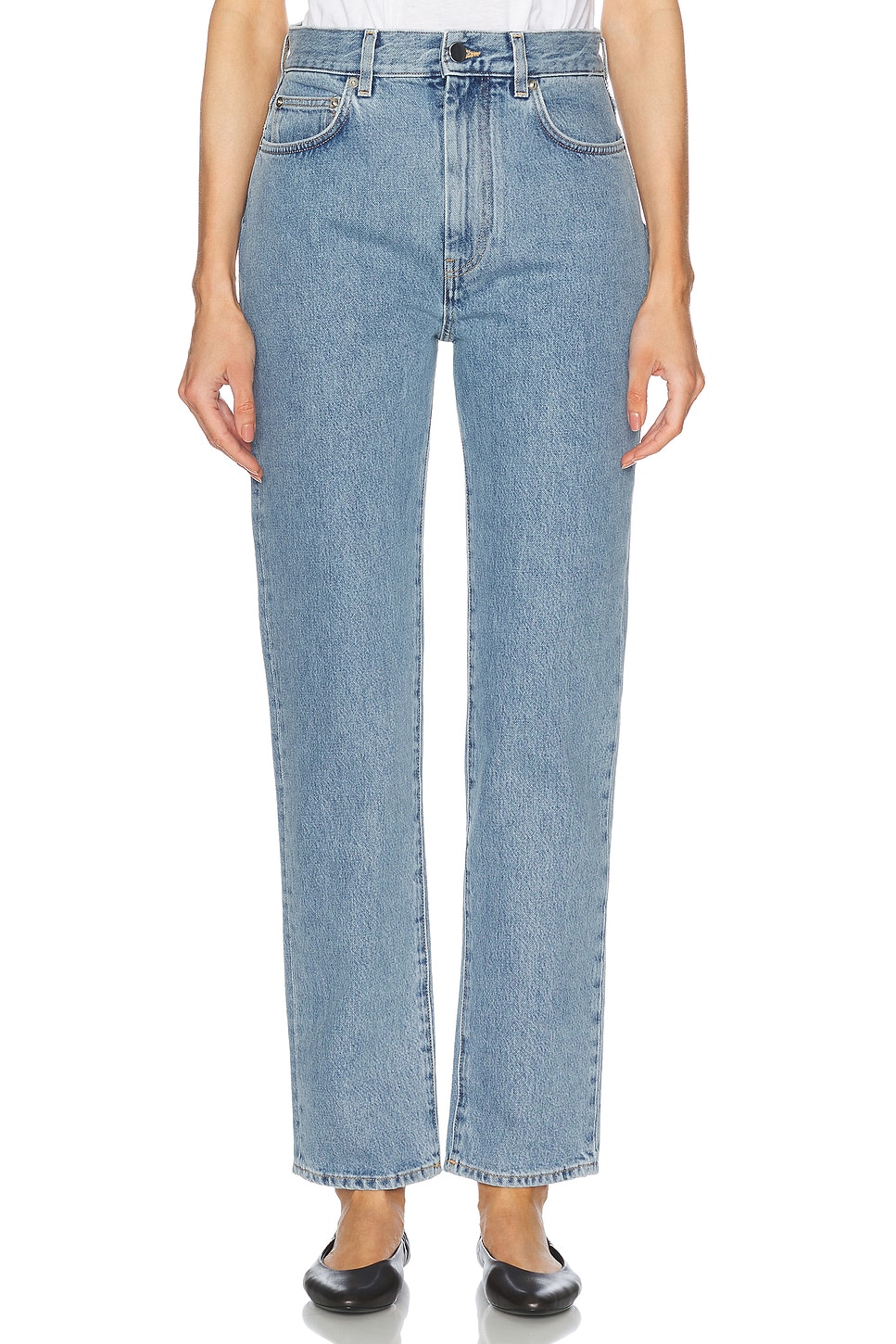 

Wular Straight Leg Джинсы Loulou De Saison, Washed Light Blue