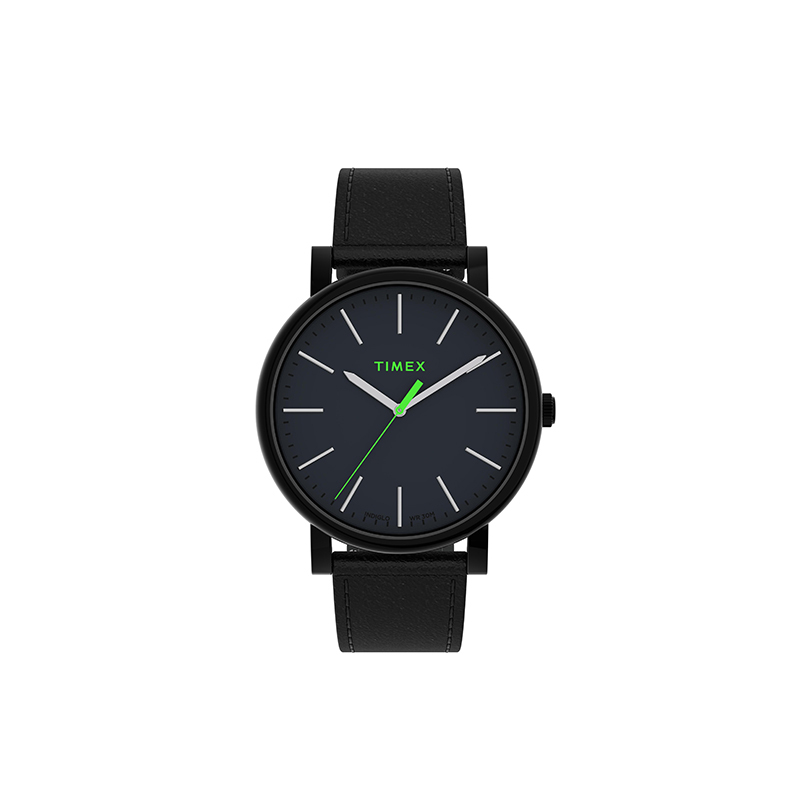 

TIMEX Часы TREND Collection Wrist Watch Quartz Movement Leather Strap 42 Black Dial Men's Watch TW2U05700 1, Black Dial