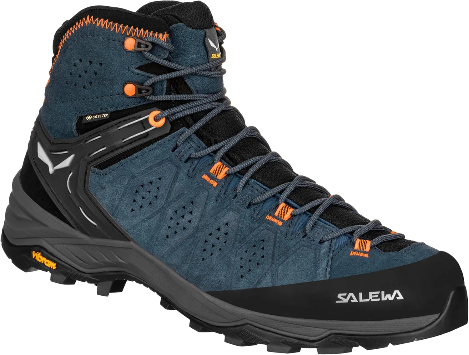 Мужские походные ботинки Salewa Alp Trainer 2 Mid Gore-Tex водонепроницаемые GTX, оранжевый — фото 4