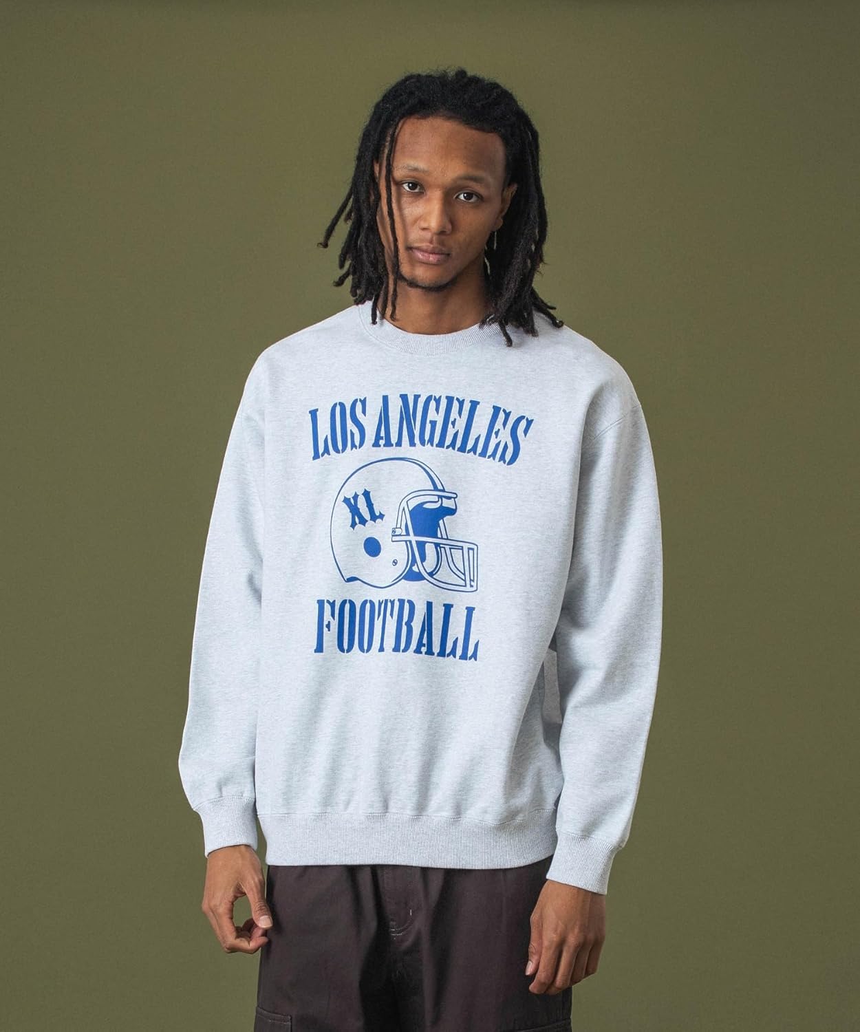 

Мужская толстовка с круглым вырезом XLARGE с символикой футбольного клуба Лос-Анджелес Флоренс, пепельный