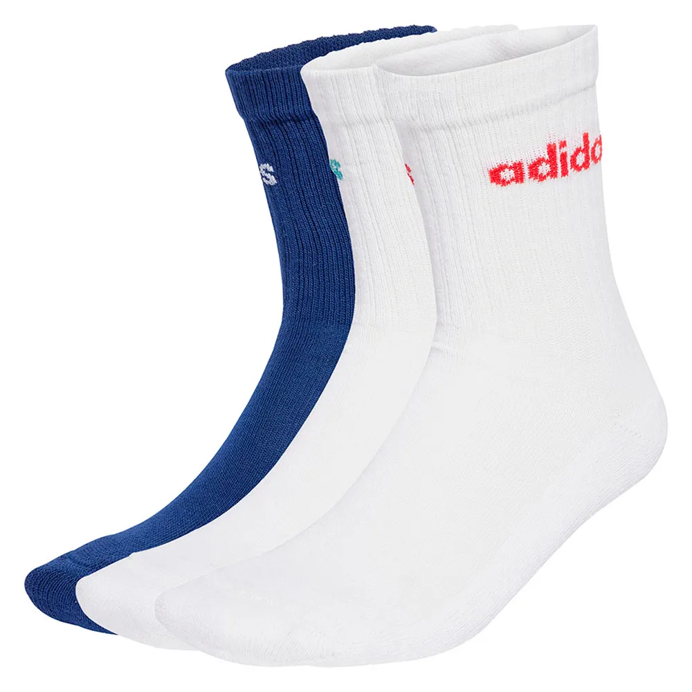 

Носки 3 шт adidas Linear Cushioned crew, белый