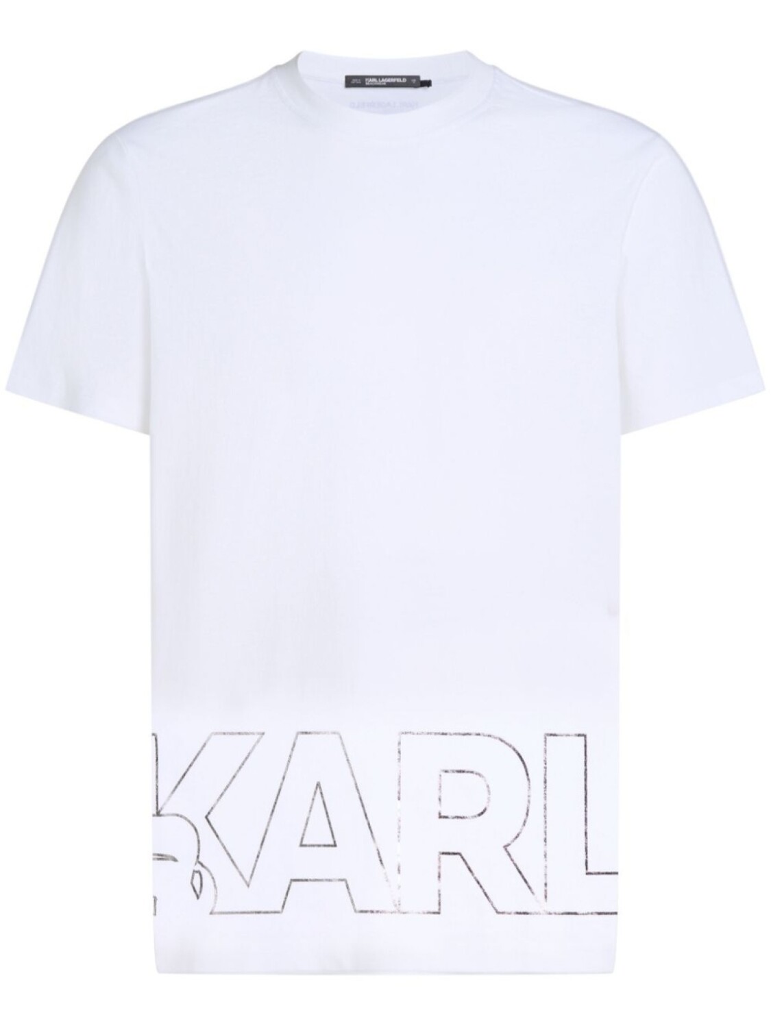 

Футболка с металлическим логотипом Karl Lagerfeld, белый