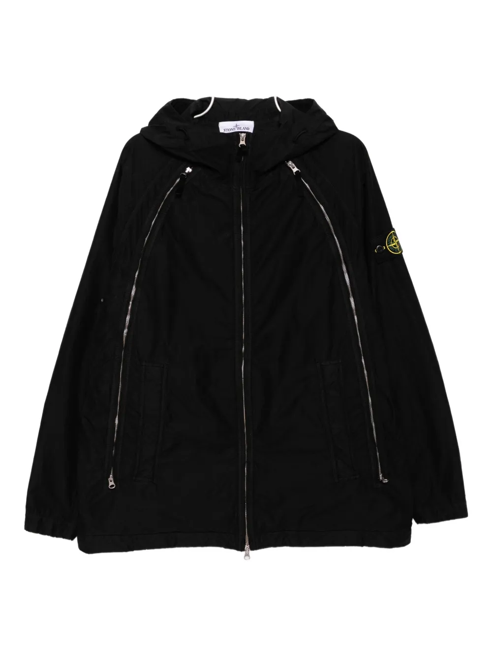 

Куртка с нашивкой-логотипом Stone Island, черный