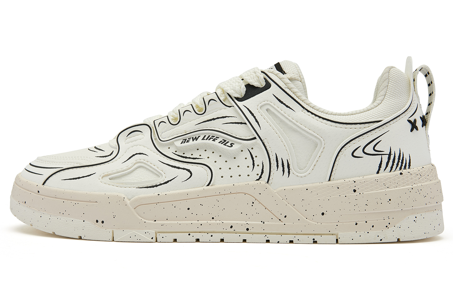 

Наследие 1.0 Амортизация, Износостойкие Низкие Кроссовки для Скейтборда Мужские Белый Черный QIAODAN