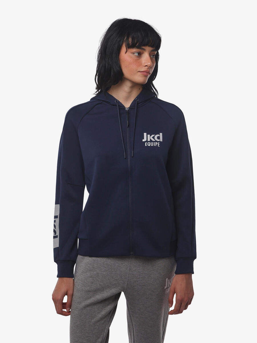 

JAKED Толстовка синего цвета для мужчин и женщин из синтетической ткани для фитнеса.