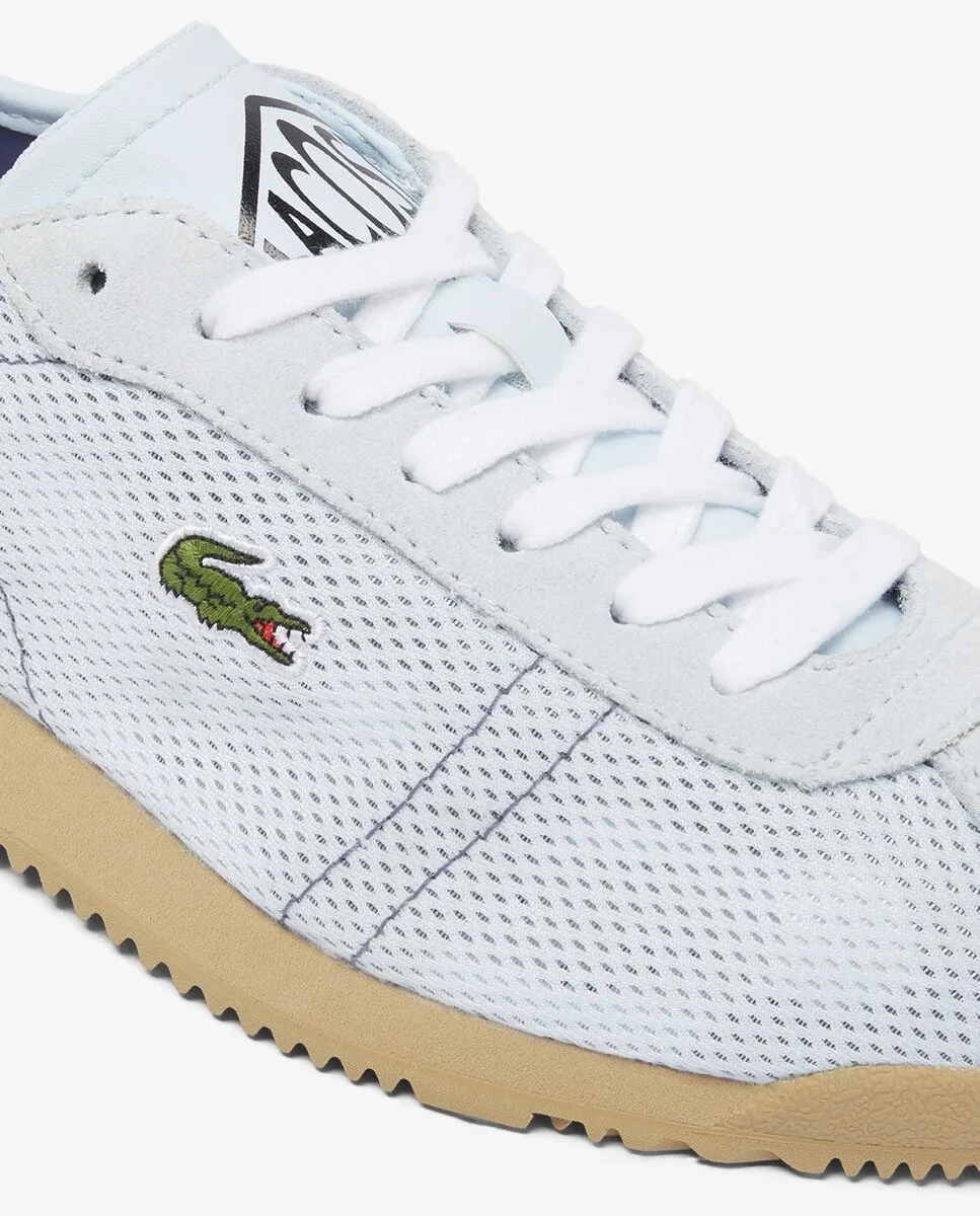 Женские кожаные кеды Club-Low синего цвета Lacoste, голубой — фото 3
