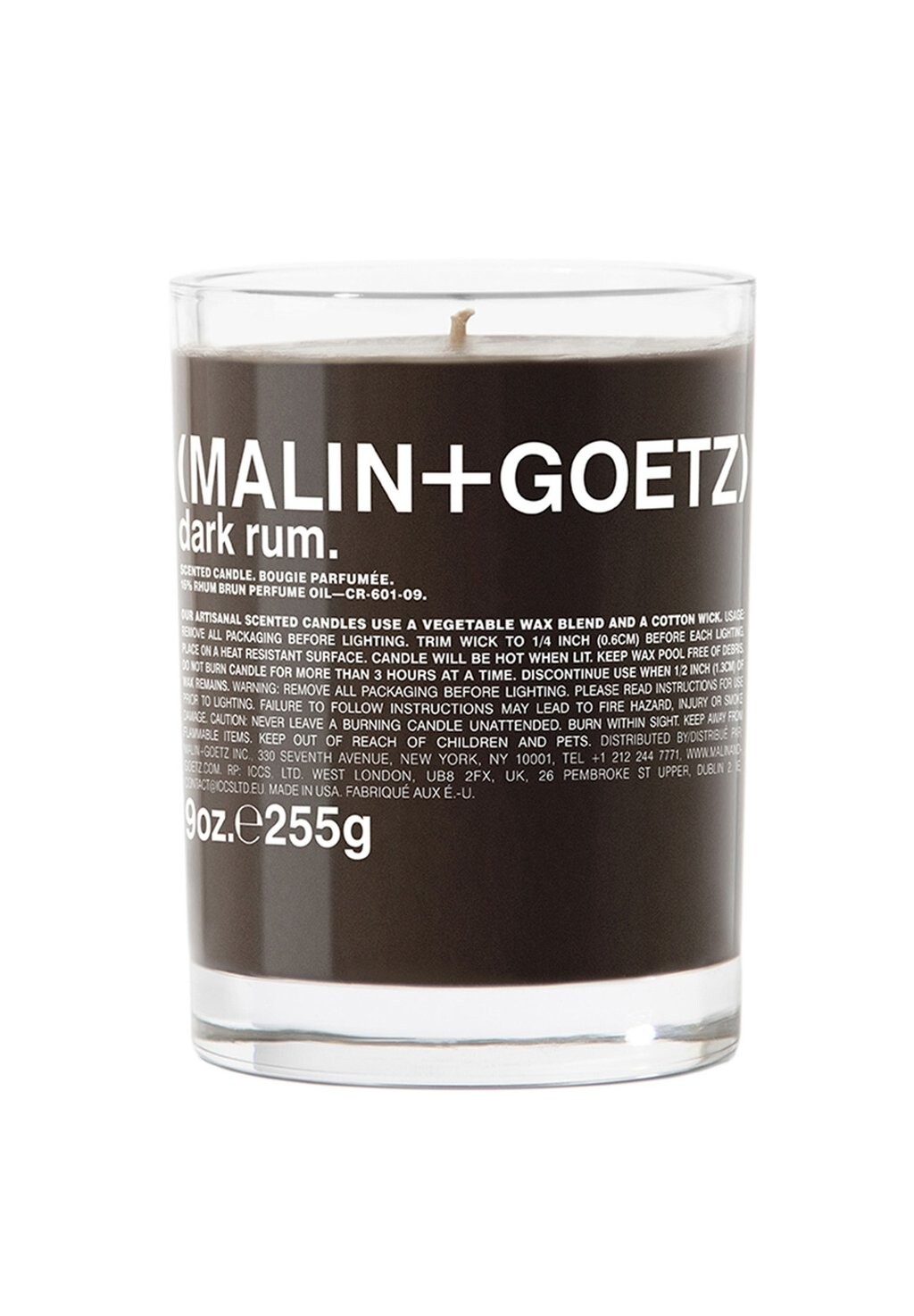 

Ароматическая свеча DUFTKERZE DARK RUM CANDLE MALIN+GOETZ