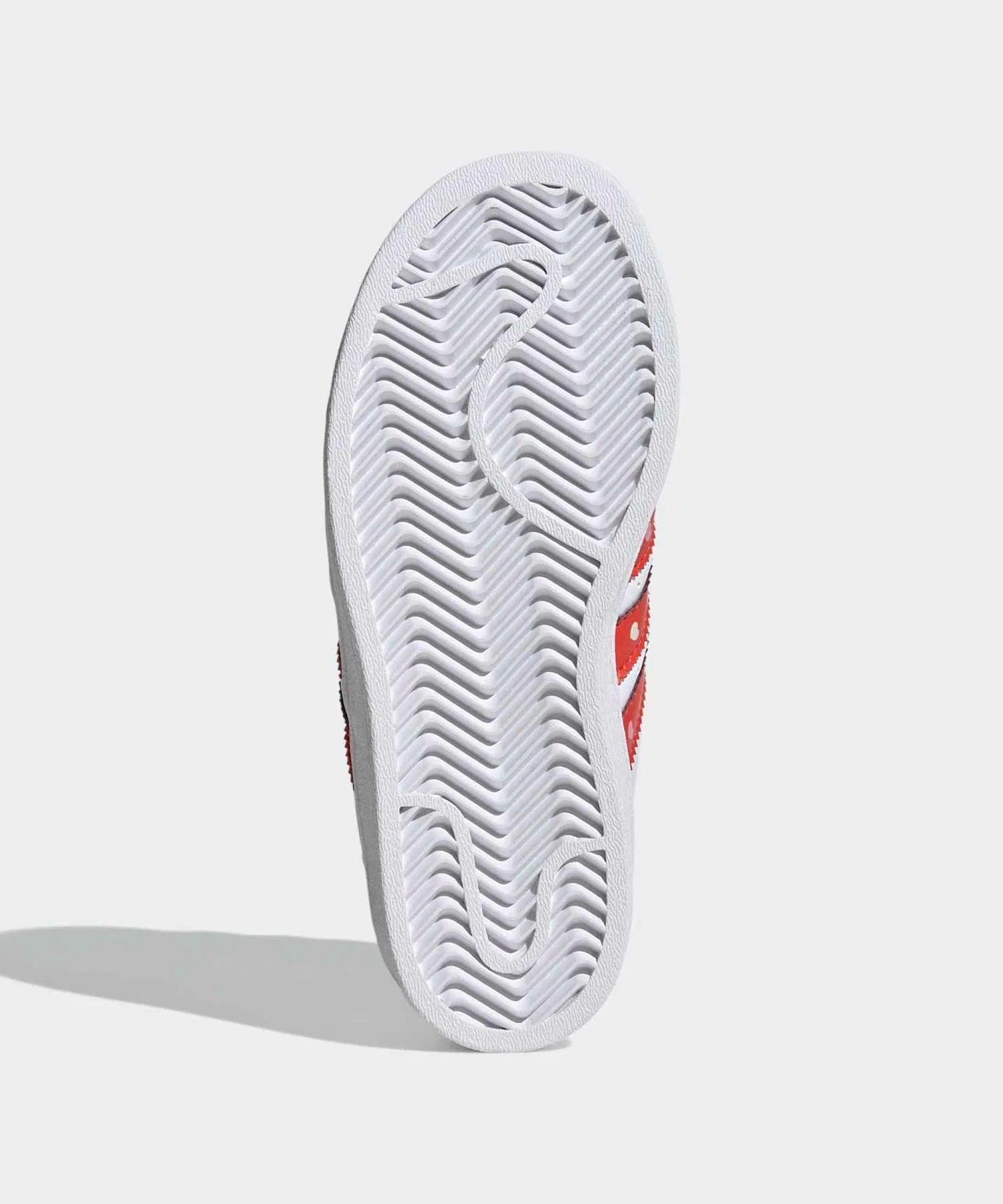 Детские кроссовки Adidas Disney Superstar LED Lights Comfort Closure бело-красные — фото 4