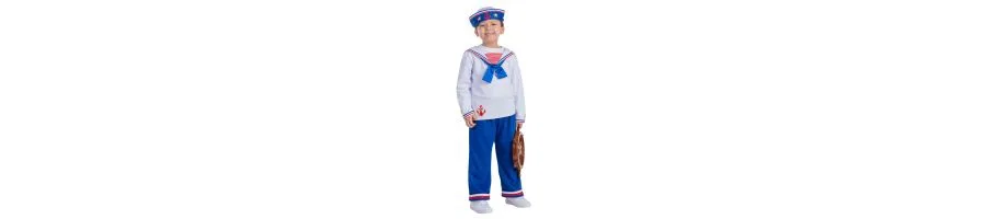 Костюм матроса для мальчиков (детский) Dress Up America, синий — фото 2
