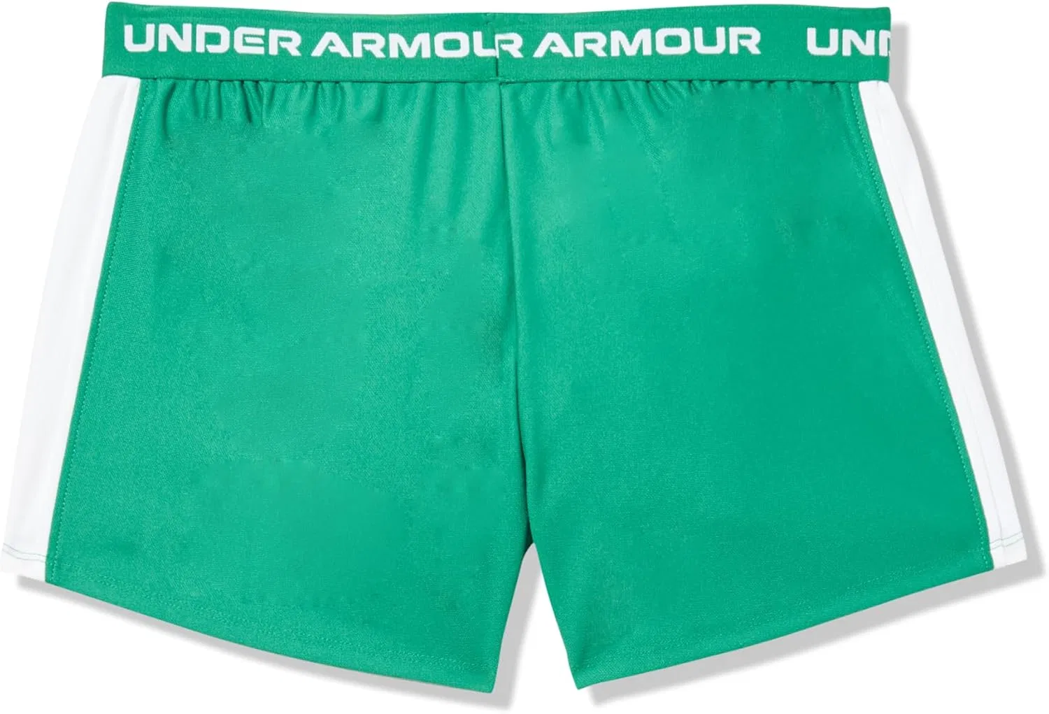 Детские шорты Under Armour Tech Play Up Logo Shorts (для девочек постарше), Team Kelly Green/Forest Green — фото 3