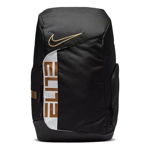 

Рюкзак Nike Elite Pro Basketball Backpack 'Black White Metallic Gold' BA6164-013, черный