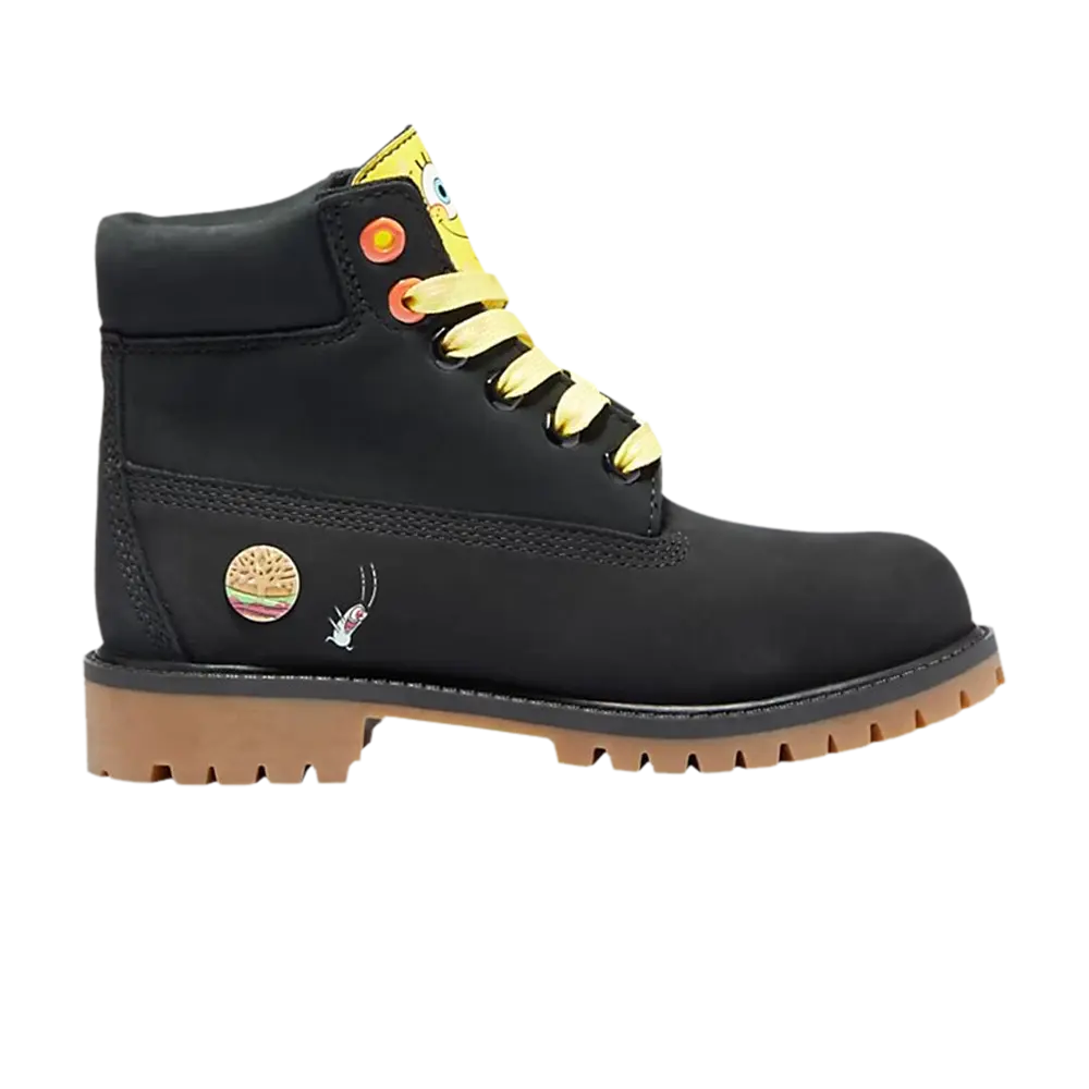 Ботинки водонепроницаемые SpongeBob SquarePants x Timberland Premium 6 Inch Junior, черный