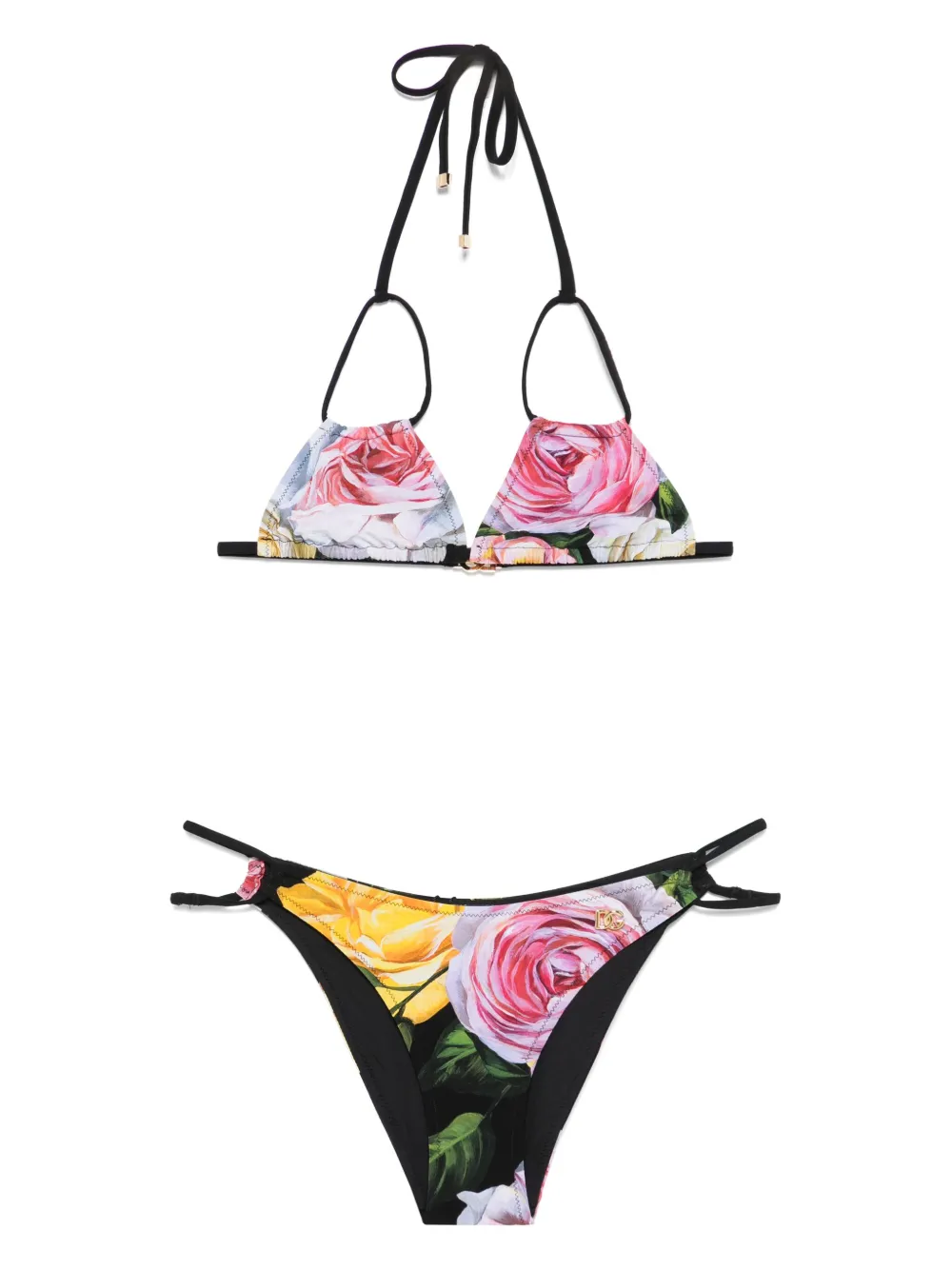 

Бикини с цветочным принтом DOLCE & GABBANA, черный