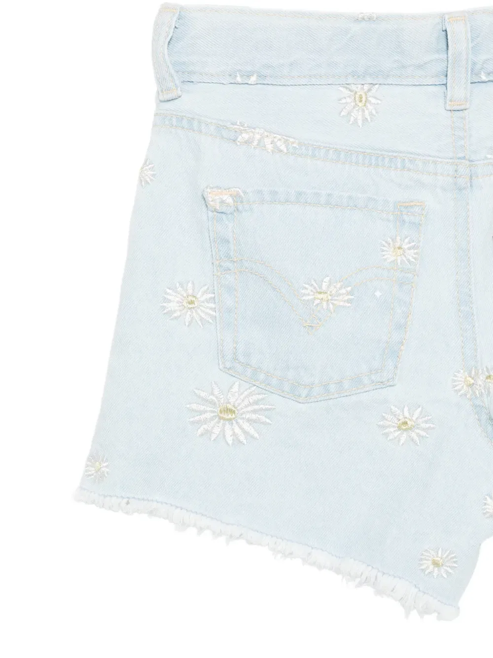 Шорты с вышивкой и бахромой по низу Levi'S Kids, синий — фото 3