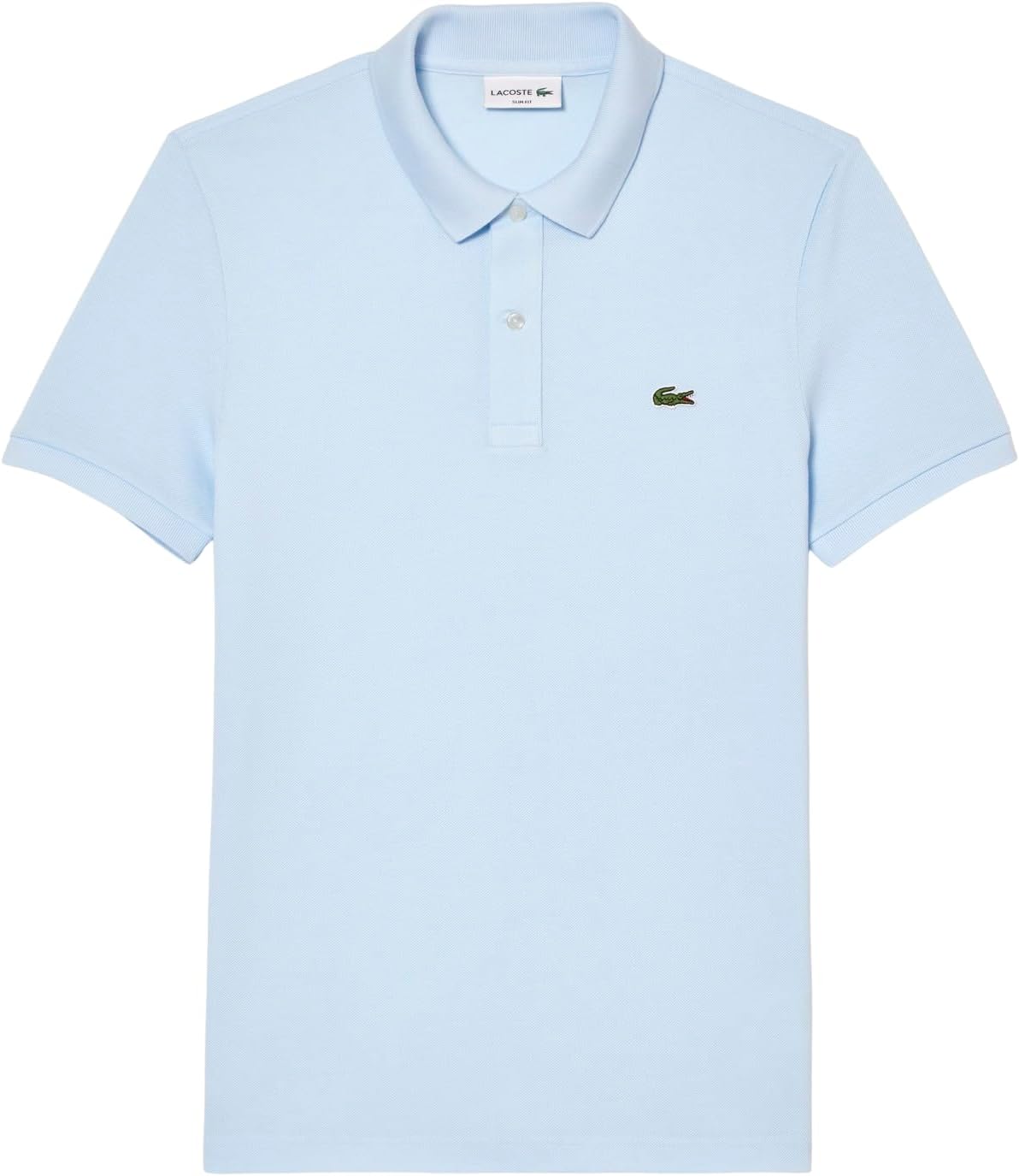 Lacoste мужская приталенная короткая рукав поло L12.12, Light Blue — фото 4