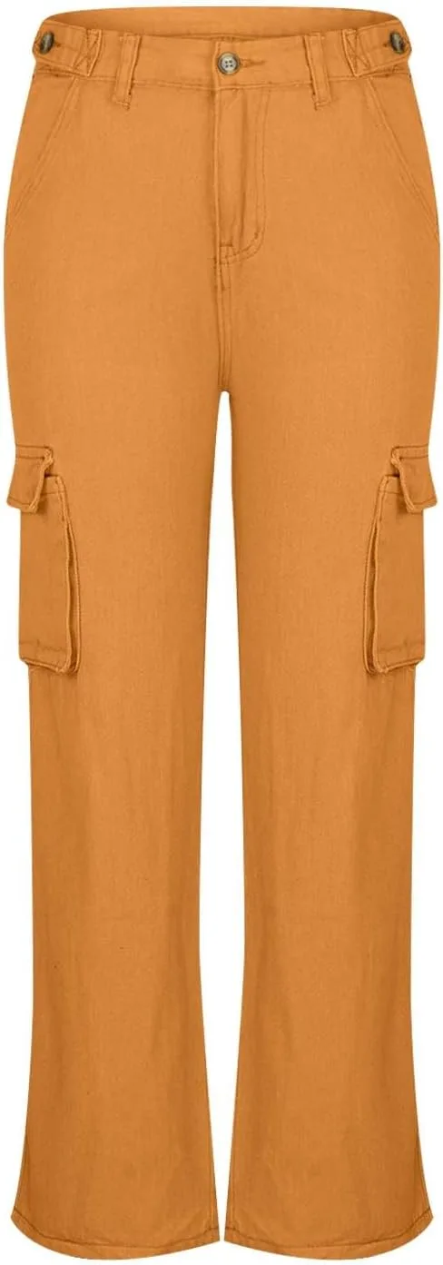 Джинсы для женщин Cargo Pants Parachute Straight Wide Leg — фото 4
