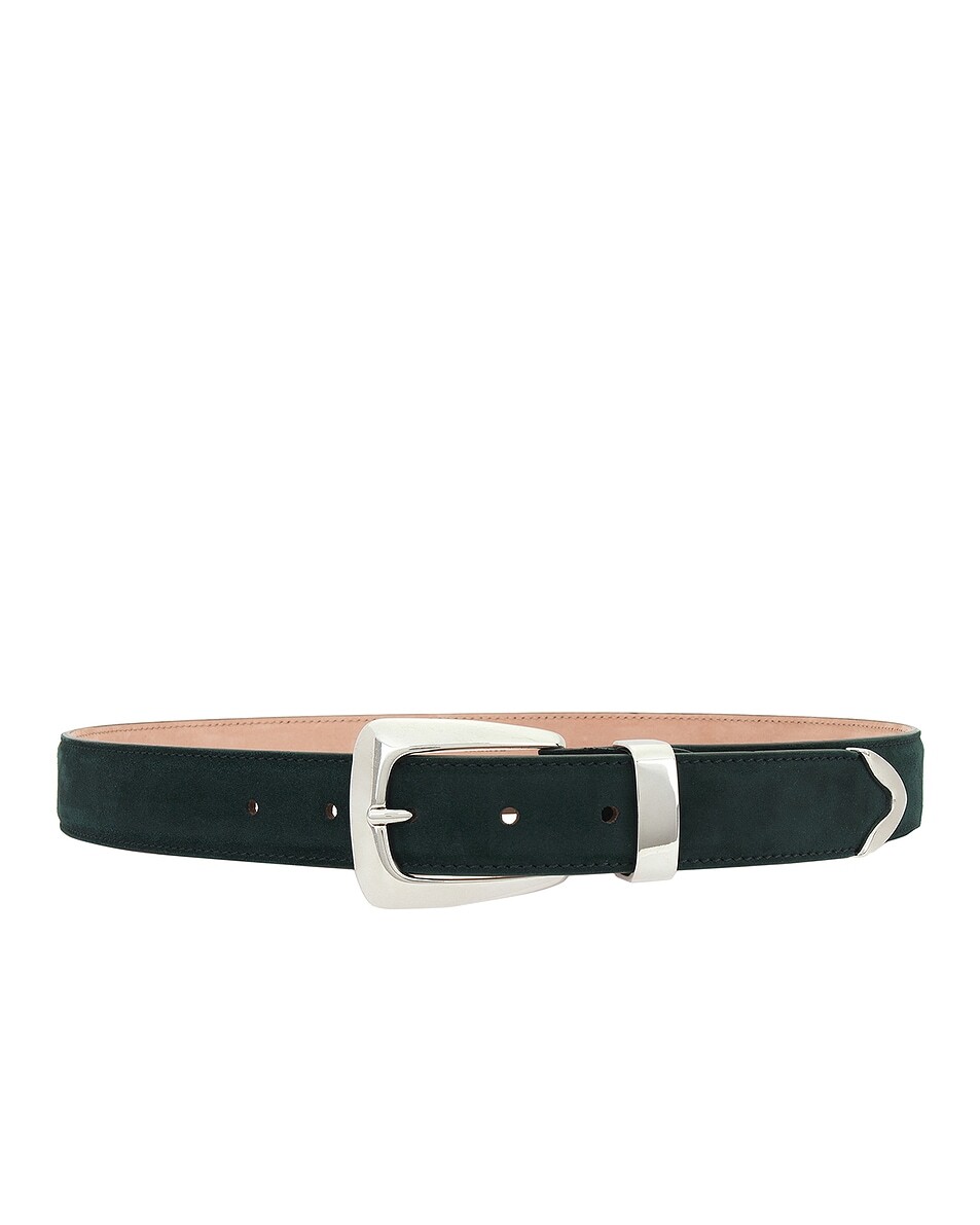 

Ремень Benny 30 мм Khaite, цвет English Green & Silver