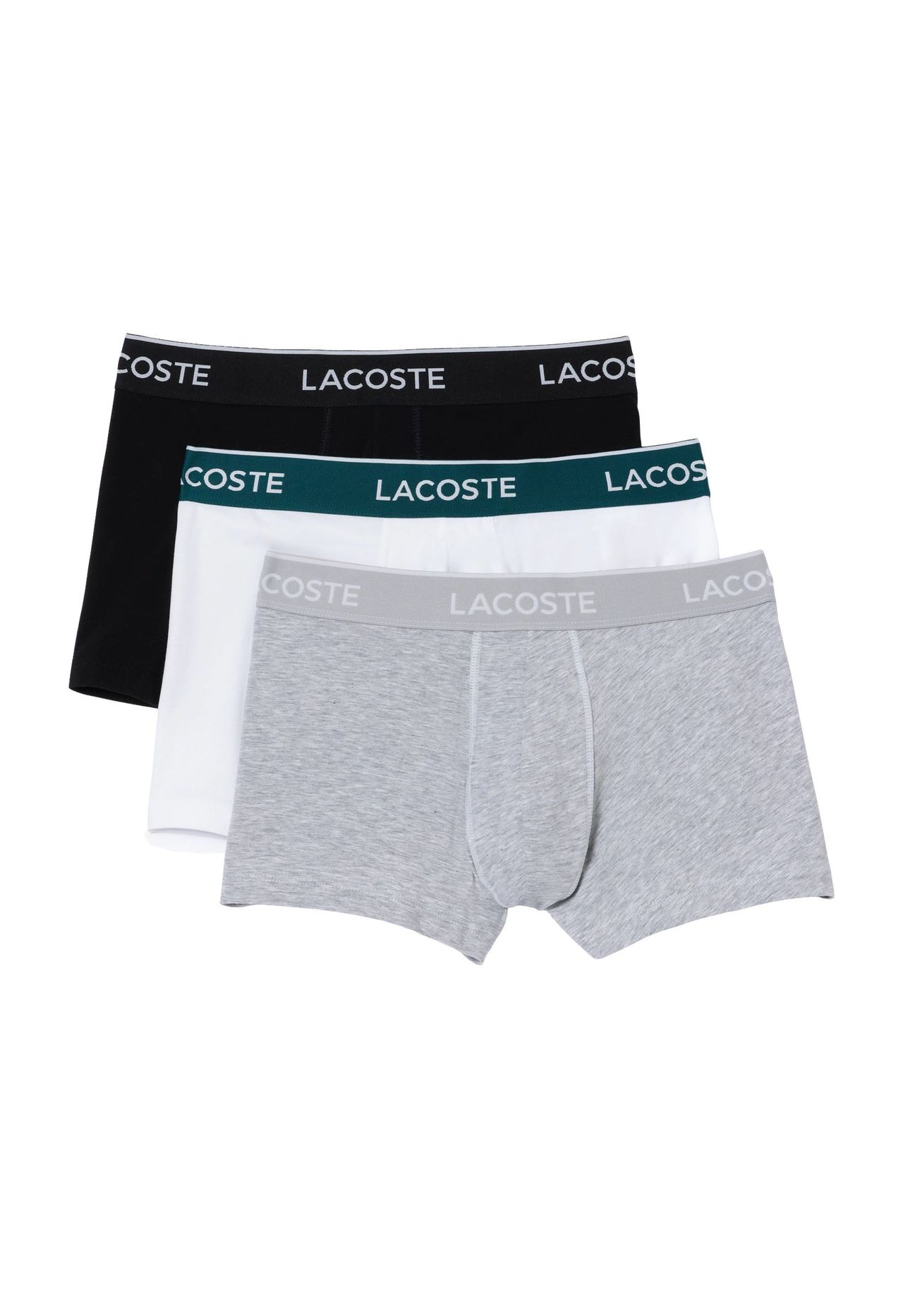

Мужские повседневные брюки, 3 шт, пояс с логотипом LACOSTE, цвет Nua Black/white/grey