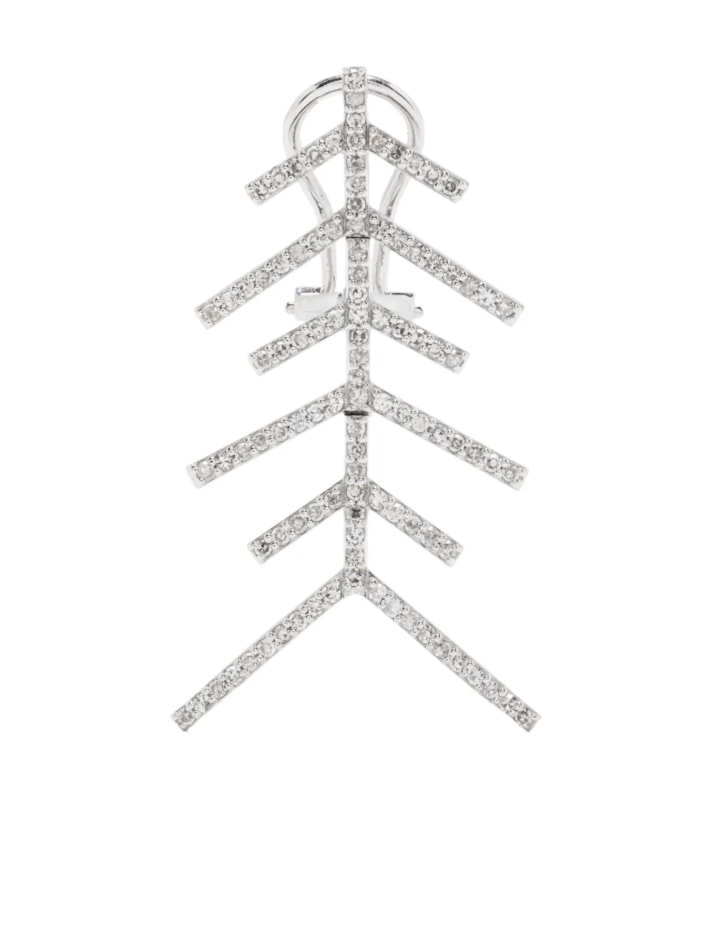 

Серьга Wishbone из белого золота Kamushki, серебяный