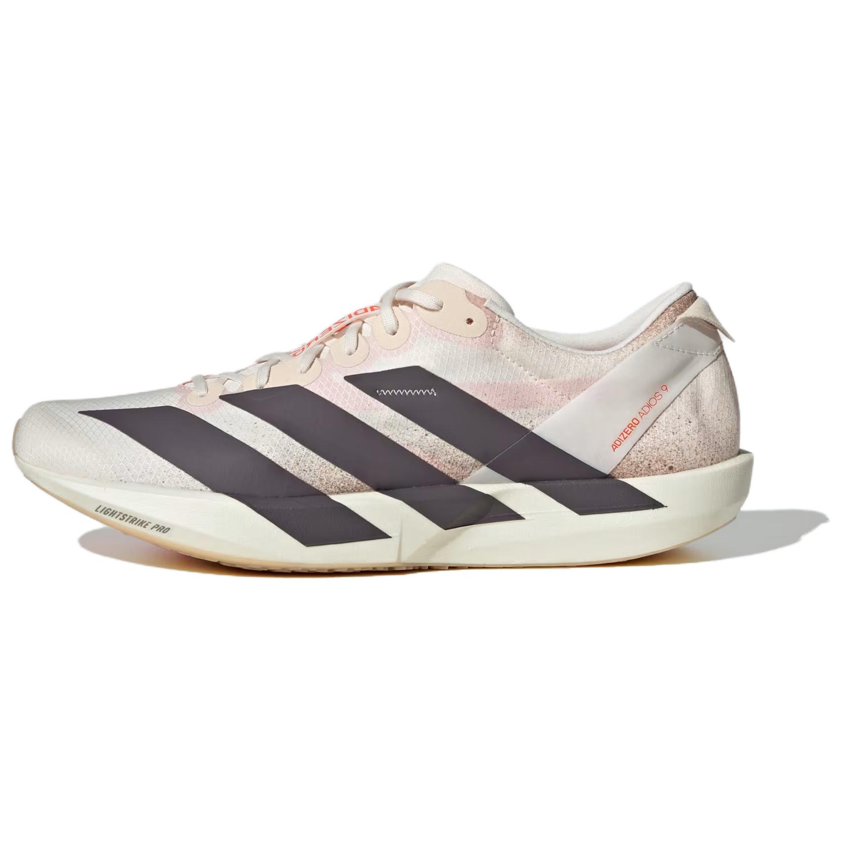 

Adidas Кроссовки Adizero Adios 9 с низким верхом для тренировок и бега, износостойкие, мужские, белые, серые