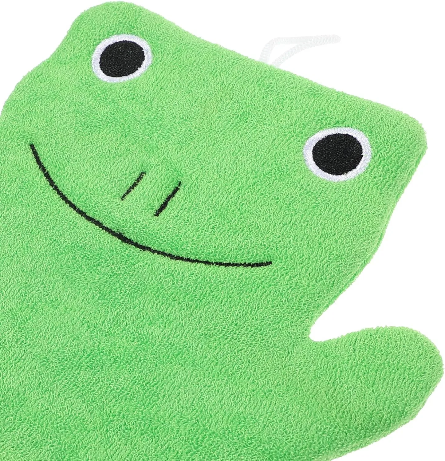 Скраб для тела Frog Bath Whisk Mittens, Ipetboom, 1 шт., 20.5x17.5x1.5 см, зеленый — фото 4