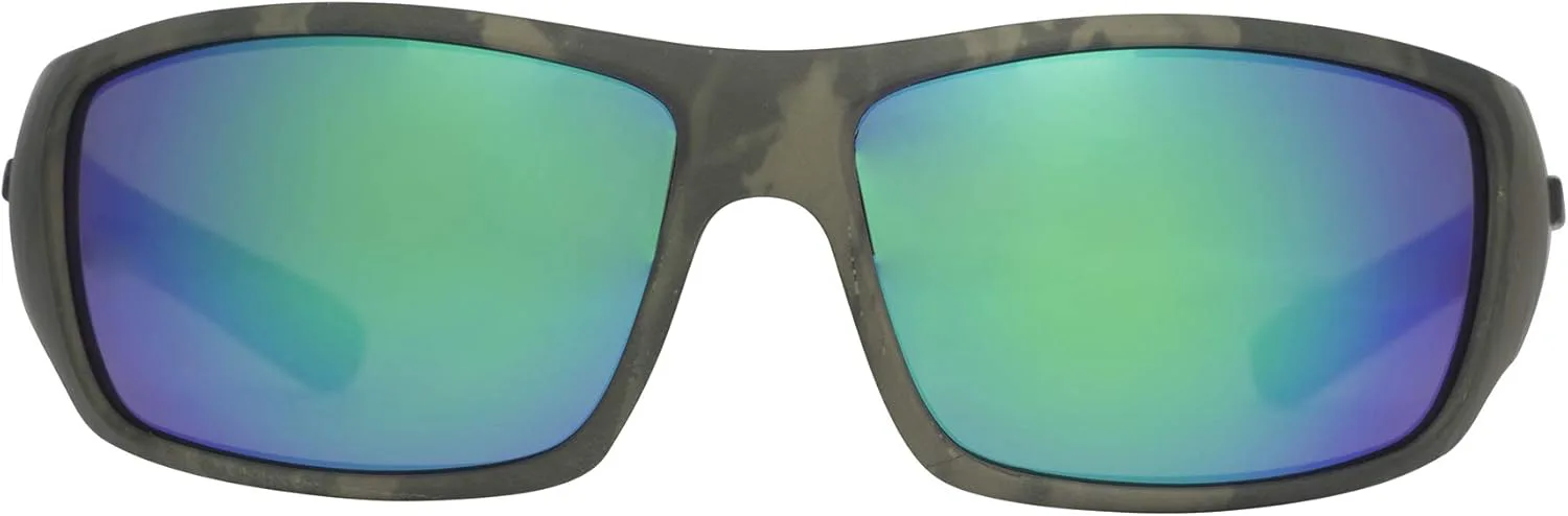 

Солнцезащитные очки HUK, поляризованные очки в оправе, предназначенные для рыбалки, спорта и активного отдыха, (Spearpoint) Green Mirror / Southern Tier Subphantis