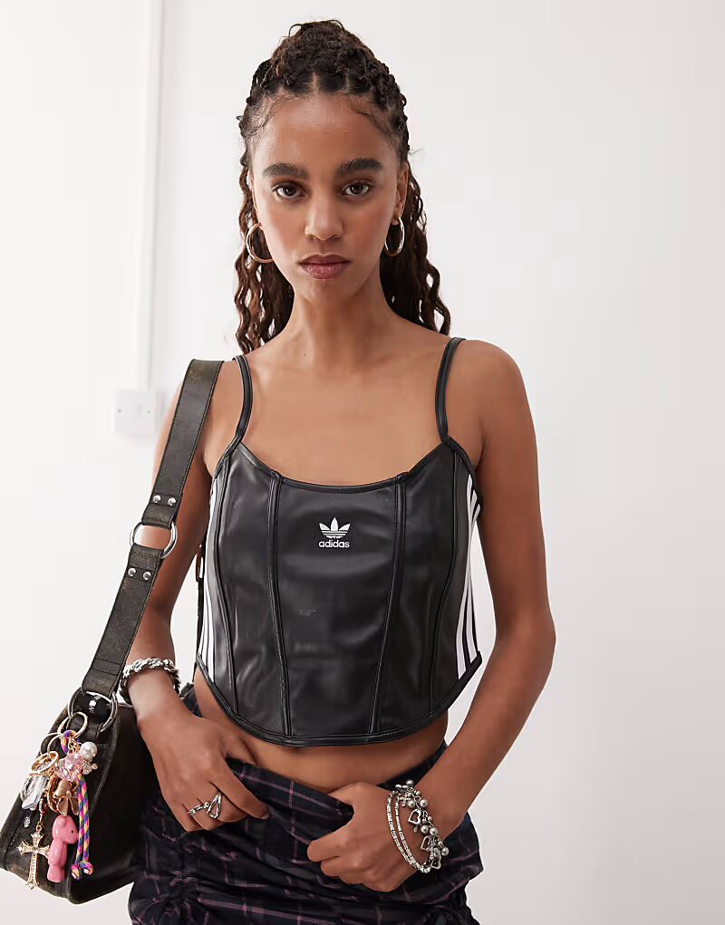 

Корсет Adidas Originals Firebird черного цвета