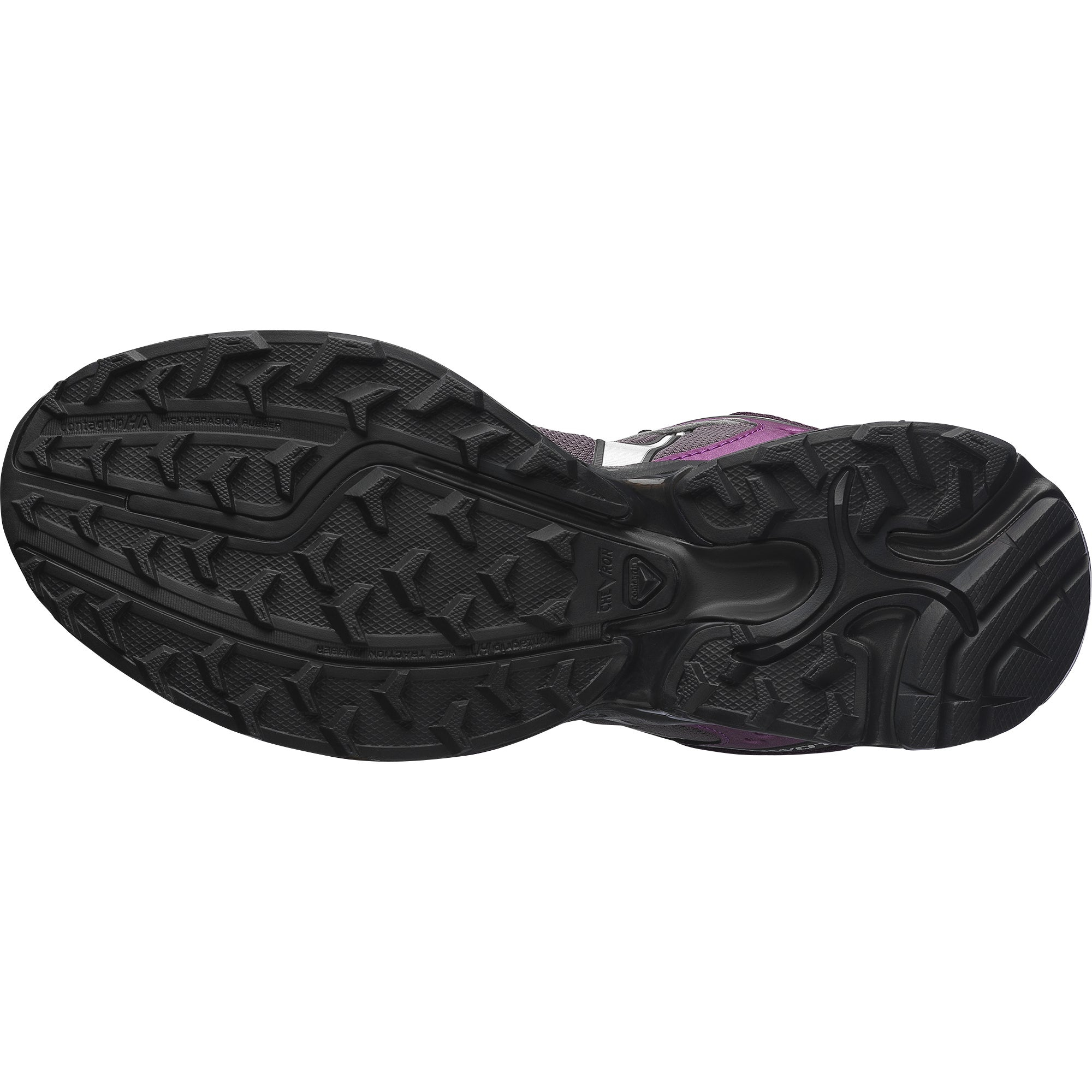 Беговые кроссовки XT WHISPER Polyester, Textile Cushioning Breathable Unisex SALOMON, черный/фиолетовый/серебро — фото 3