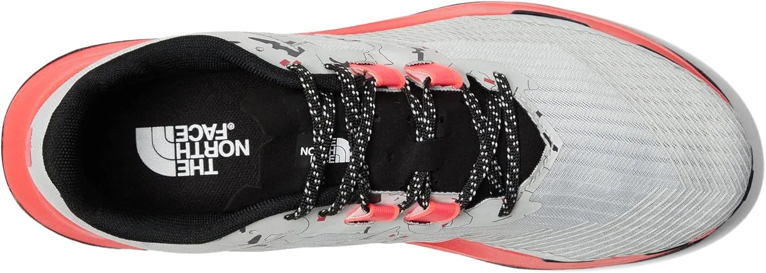 Мужские кроссовки для трейлраннинга Vectiv The North Face, Tnf White Trail Marker Print Brilliant Coral — фото 2