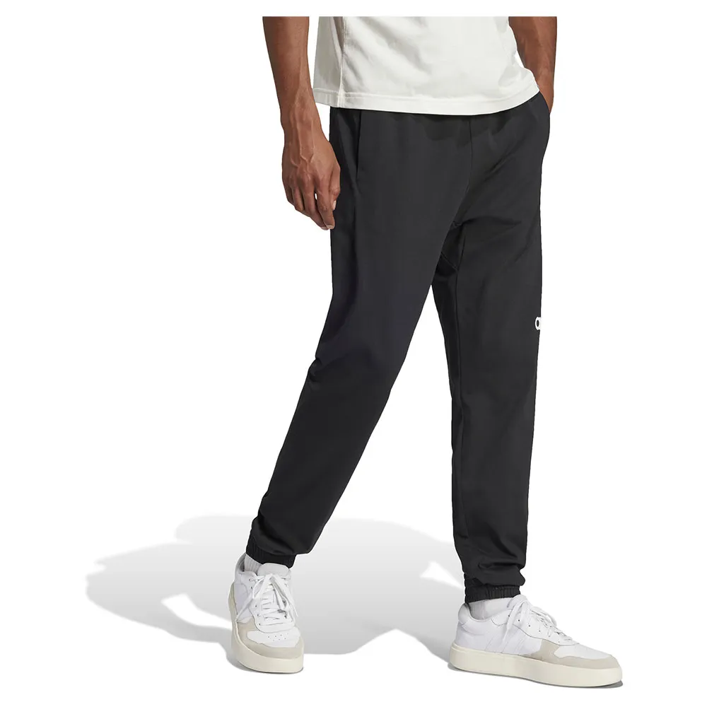 Джоггеры adidas Essentials Linear Single Jersey, черный — фото 4