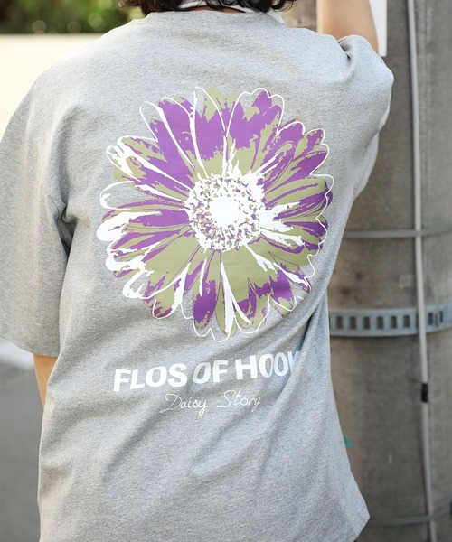 

HOOK Футболка короткая с принтом на спине Pop Margaret, серая