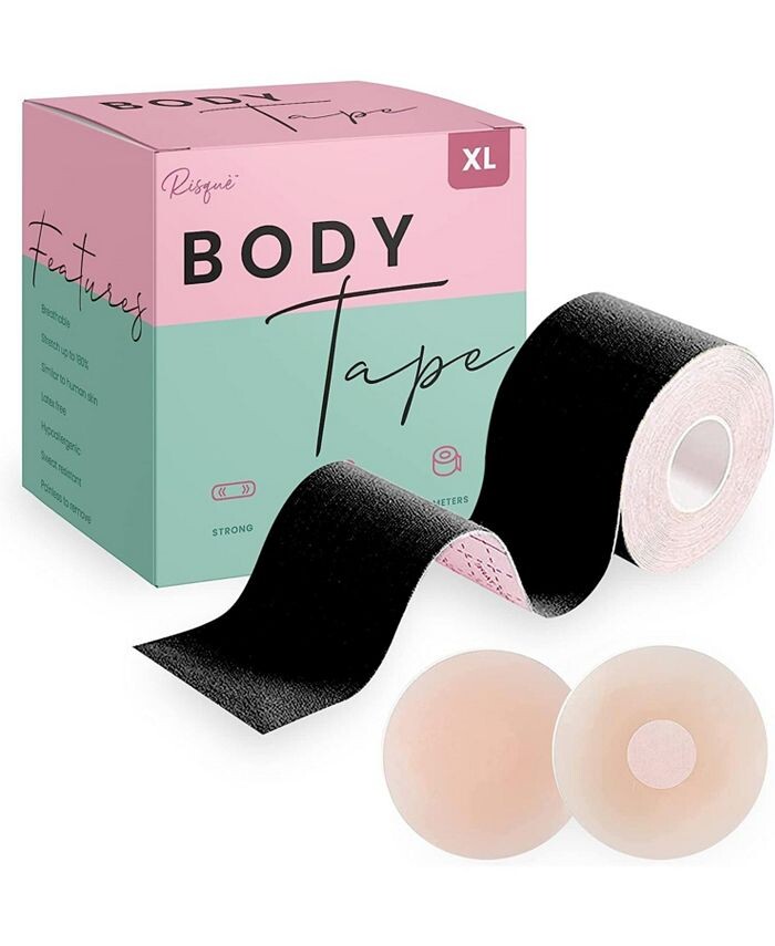 

Черная лента для подтяжки груди XL, 1 рулон Risque, тан/бежевый