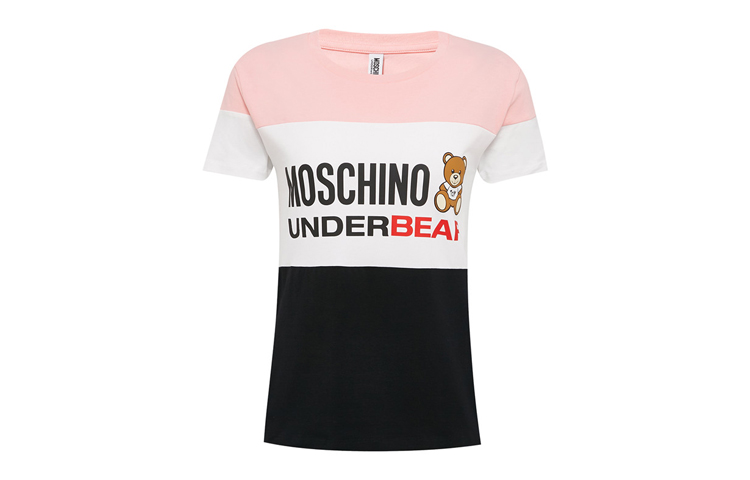

Футболка женская розовая белая черная MOSCHINO