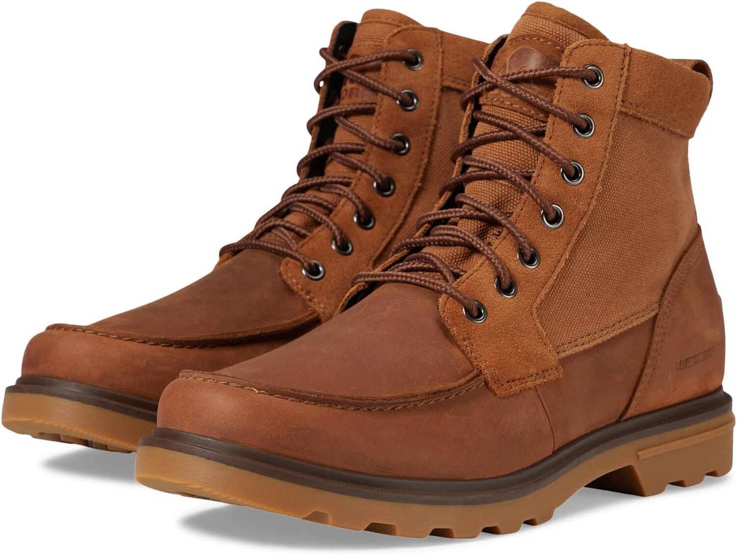 

Ботинки на шнуровке Carson Moc Waterproof SOREL, цвет Velvet Tan/Gum 2