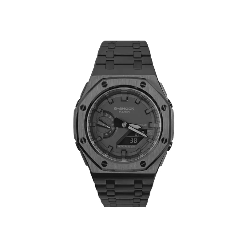 

Унисекс часы CASIO серии с двойным дисплеем жидкокристаллическим/аналоговым черные