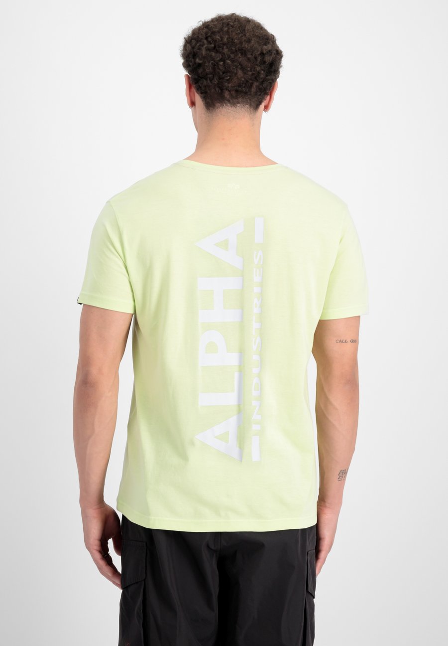 

Футболка Alpha Industries BACK, Arctic Lime/Yellow, Желтый, Футболка Alpha Industries BACK, Arctic Lime/Yellow