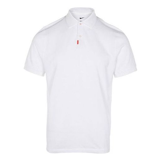 

Футболка Men's Nike Solid Color Logo Embroidered Half-Fastening Pullover Short Sleeve White Polo Shirt DB3264-100