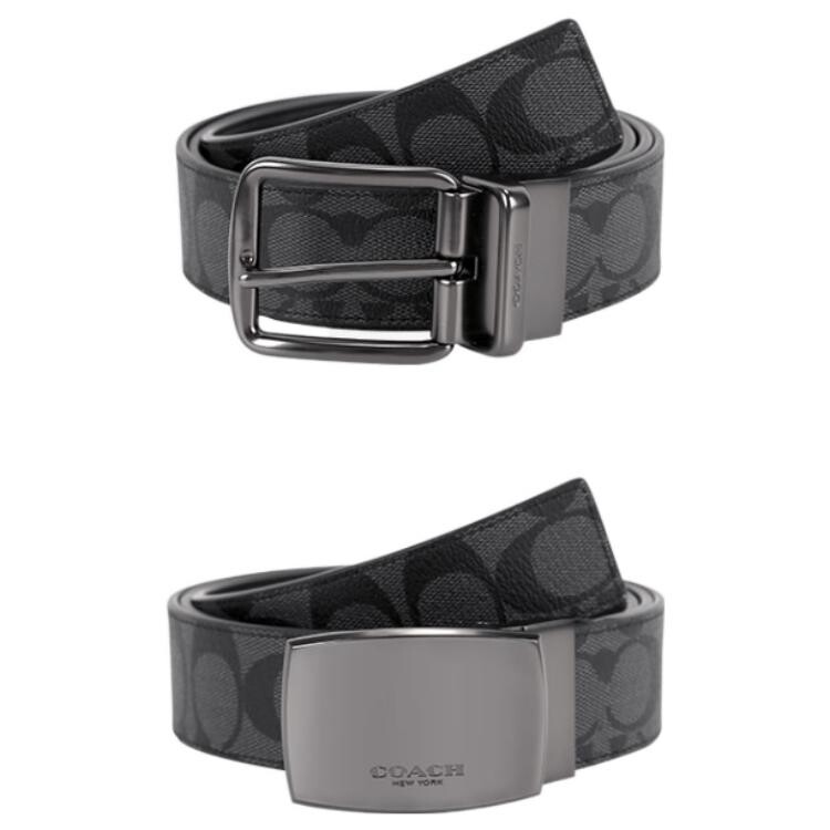 

Мужской кожаный ремень COACH, Gray