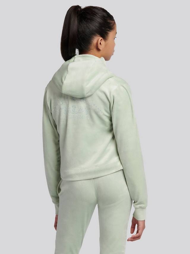 Детская худи с молнией Arch Juicy Couture, Frosty Green — фото 2