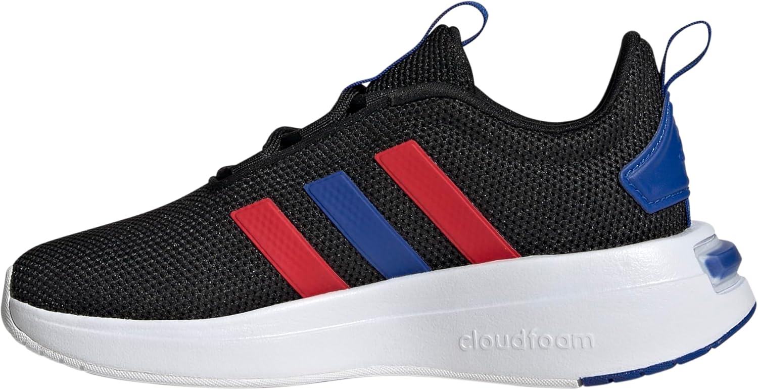 Детские кроссовки adidas Racer Tr23 (унисекс), черный/синий/алый — фото 4