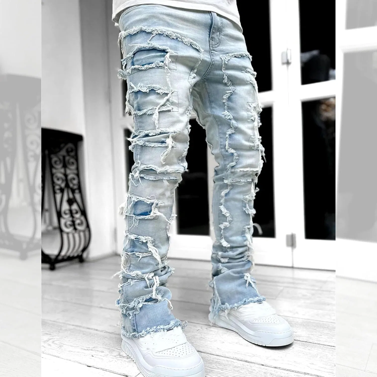 Джинсы мужские, Light Blue — фото 4